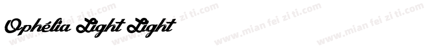 Ophélia Light Light字体转换